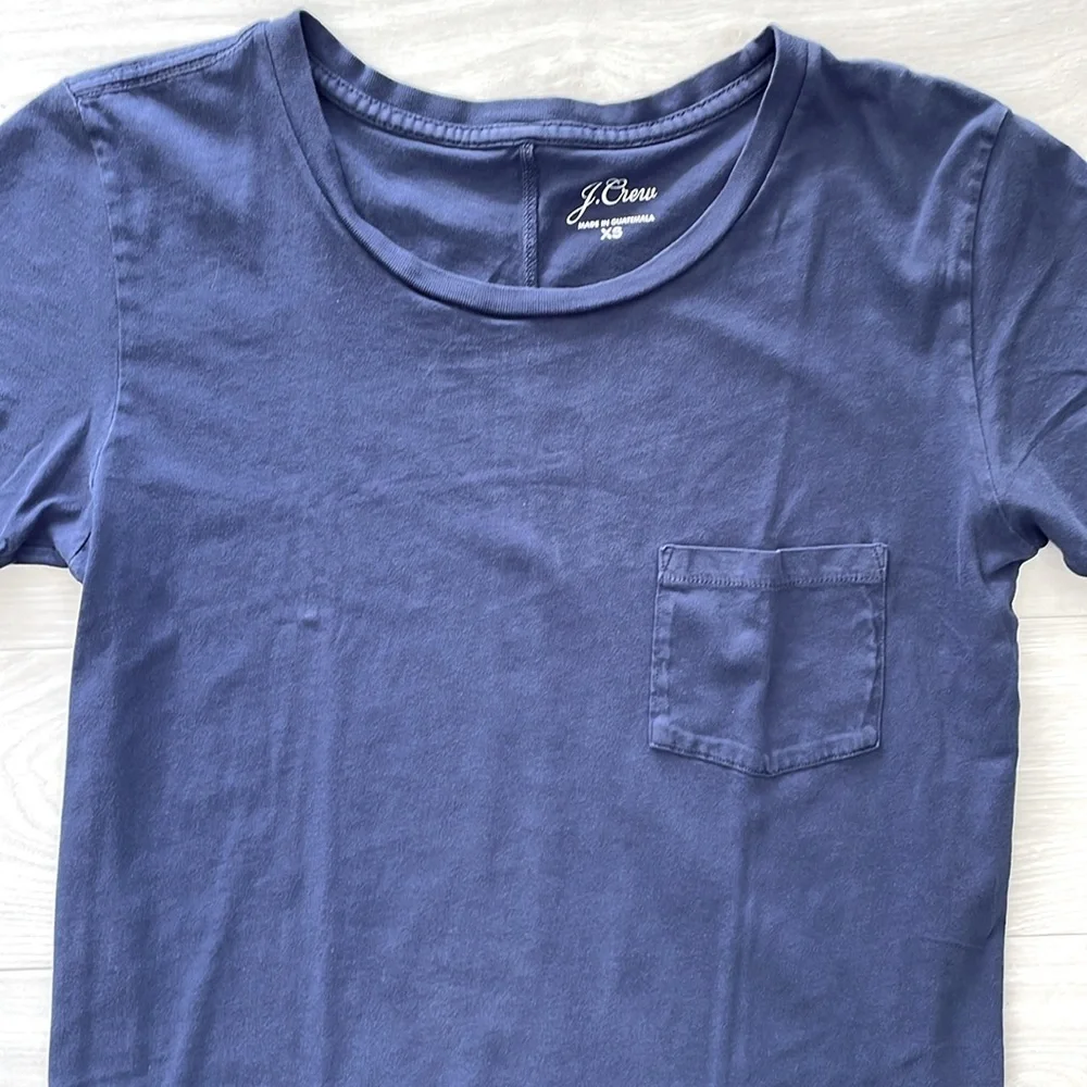 J. Crew Navy T-Shirt Dress - Picture 3 of 7